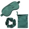 Healifty 9pcs/ Set Kit, Girls, Great/Sleeping Draw Bag, Green with Home Cover Adult Bag Patch for Accessories Storage Headband Women Scrunchies Rope Eye Hair Eye, Pouch, Pouch Night view 3