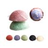 4PCS Exfoliator Cleanse Sponge Natural Konnyaku Puff Face Wash Cleaning Sponge Makeup Konjac,Red view 3
