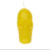 Luz Mara - Skull shaped candle in yellow paraffin (large) view 2