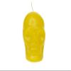 Luz Mara - Skull shaped candle in yellow paraffin (large) view 3