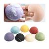 4PCS Exfoliator Cleanse Sponge Natural Konnyaku Puff Face Wash Cleaning Sponge Makeup Konjac,Green view 2