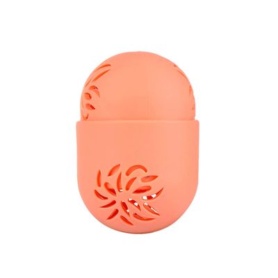 1PC Silicone Beauty Sponge Storage Box Egg Stand Powder Puff Drying Holder Cosmetic Puff Case,orange
