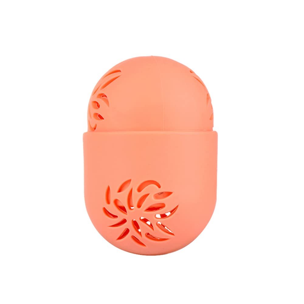 1PC Silicone Beauty Sponge Storage Box Egg Stand Powder Puff Drying Holder Cosmetic Puff Case,orange