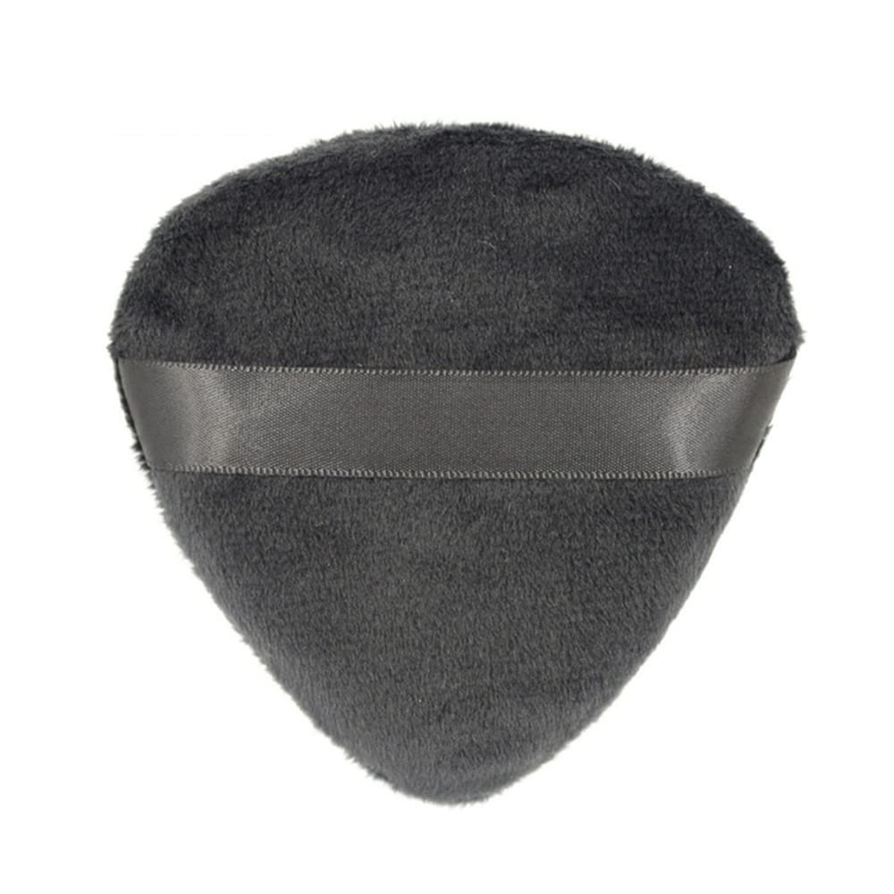 1PCS Large Powder Puffs Cotton Velour Love Shape with Strap Powder Puff Makeup Blendiful Puffs,black peach heart