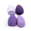4PCS Bevel Cut Makeup Sponge Powder Puff Dry and Wet Combined Beauty Cosmetic Ball Foundation Powder Puff,purple view 1