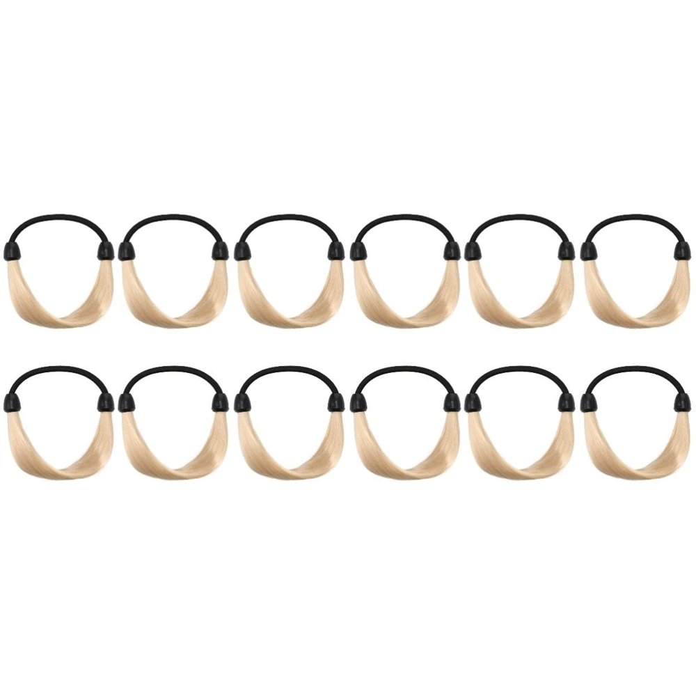 12 Pcs Wig Elastic Hair Band Hair Bands for Girls Headdress for Women Ponytail Hair Bands Wig Hair Ties Ponytail Hair Ropes Head Bands Elastic Hair Ties Women Headdress