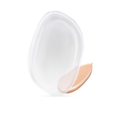1PCS Transparent Silicone Sponge makeup puff For Liquid Foundation BB Cream,B