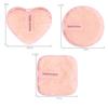 Reusable Microfiber Cloth Pads Remover Face Cleansing Towel Cleansing Makeup Sponge Double Layer Nail Art Cleaning Wipe Tools,3PCS Pink B view 2