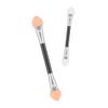 100pcs Eyeshadow Beauty Tipped Eye Shadow and Oval Girls Tools Dual for Pink Sides Daily Sticks Double- end Women Brush Applicator Professional Sponge Makeup Lady view 2