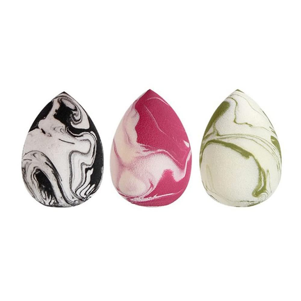 Gradient Marble Sponge Beauty Egg Face Powder Foundation Cream Cosmetic Sponges Powder Compact Puff Beauty Makeup Tool,E
