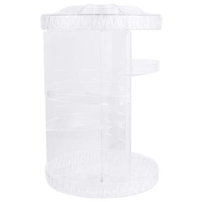 Cabilock Cosmetics Storage Display Rotative Cosmetics Shelf Acrylic Organizer Safe Material Easy to Use Clean Your Vanity Space