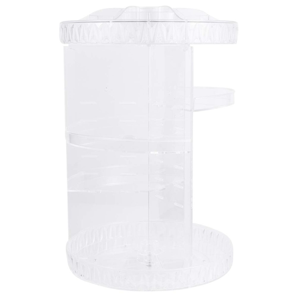Cabilock Cosmetics Storage Display Rotative Cosmetics Shelf Acrylic Organizer Safe Material Easy to Use Clean Your Vanity Space