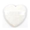 1PCS Large Powder Puffs Cotton Velour Love Shape with Strap Powder Puff Makeup Blendiful Puffs,white view 1