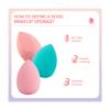 Gradient Makeup Sponge Cosmetic Puff for Foundation Cream,E-LMH210904-green view 3