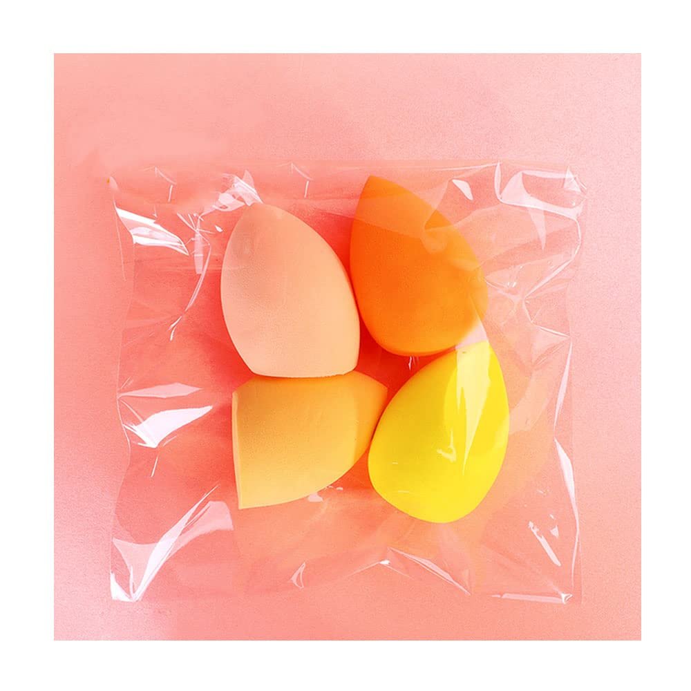 Makeup Blender Cosmetic Puff Makeup Sponge Foundation Beauty Tool Women Make Up,4pcs yellow a bag