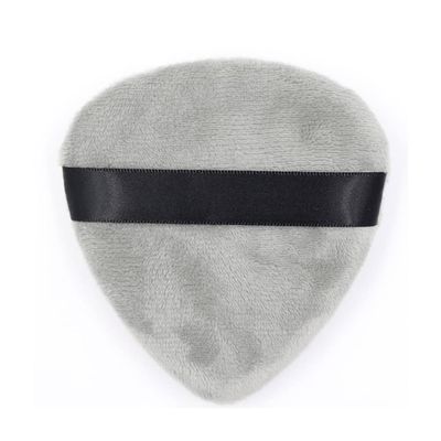 1PCS Large Powder Puffs Cotton Velour Love Shape with Strap Powder Puff Makeup Blendiful Puffs,grey peach heart