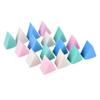 8PCS Makeup Sponge Triangle Shaped Candy Color Soft Magic Face Cleaning Cosmetic Puff, view 3