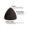 Makeup Foundation Sponge Cosmetic Puff Powder Beauty Cosmetic Tools Accessories,Black view 4