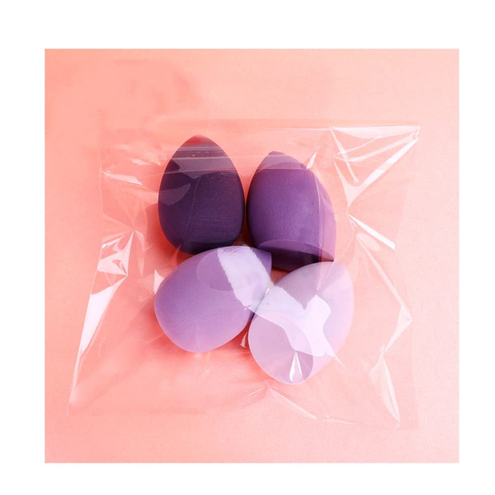 Makeup Blender Cosmetic Puff Makeup Sponge Foundation Beauty Tool Women Make Up,4pcs purple a bag