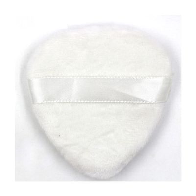 1PCS Large Powder Puffs Cotton Velour Love Shape with Strap Powder Puff Makeup Blendiful Puffs,white peach heart