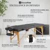 Fencer Wire 84 Inch Premium Memory Foam Massage Table, Foldable Massage Bed, Height Adjustable Spa Bed, Facial Cradle Salon Bed Wooden Legs & Carry Case, Black, 28 Inch Wide view 3