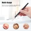 4 PCS Pedicure Knife Set Stainless Steel Ingrown Toenail Knife Correction Foot Scraper Clipper Pedicure Nail Remover Kit with Storage Bag for Calluses Beauty Salon Home Use Foot Care - Black view 2
