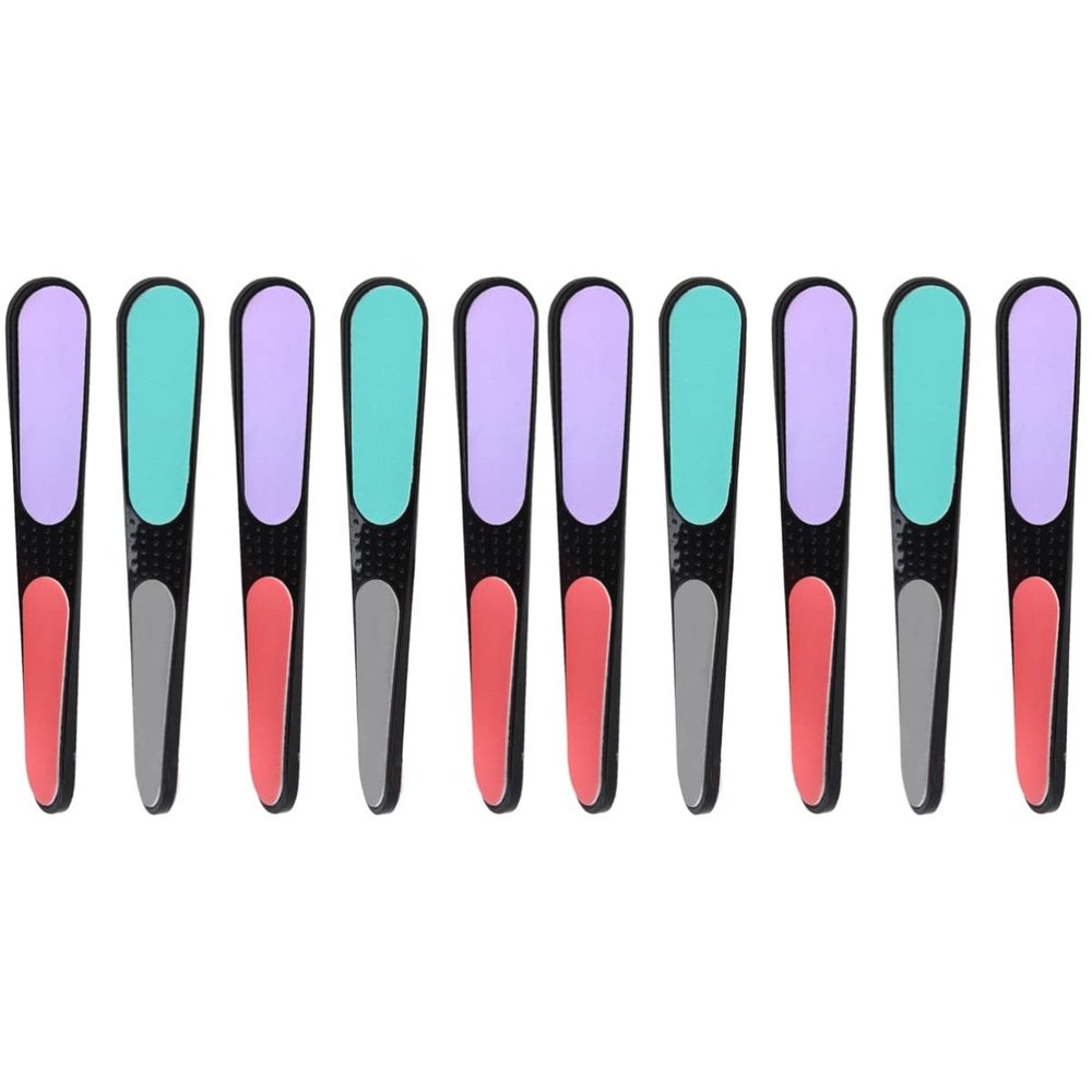 Beaupretty 20pcs Four Sided Nail Files Multi-Function Nail Grinding Tools Safe Practical Design for Manicure