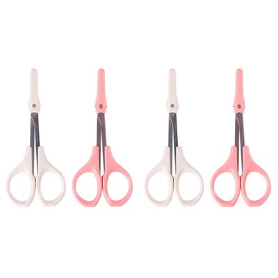 FRCOLOR 4pcs Facial Tools Eyebrow Scissors Eyelash Scissors High Precision Trimmer Ingot Hair Treatment Tool
