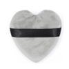 1PCS Large Powder Puffs Cotton Velour Love Shape with Strap Powder Puff Makeup Blendiful Puffs,grey view 1