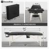 Fencer Wire 84 Inch Premium Memory Foam Massage Table, Foldable Massage Bed, Height Adjustable Spa Bed, Facial Cradle Salon Bed Wooden Legs & Carry Case, Black, 32 Inch Wide view 2