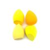 4PCS Bevel Cut Makeup Sponge Powder Puff Dry and Wet Combined Beauty Cosmetic Ball Foundation Powder Puff,Yellow view 1