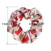12 PCS Christmas Hair Scrunchies Snowflake Santa Christmas Tree Antlers Elk Snowman Hair Ties Soft Elastic Hair Bands for Women Girls Gifts Ponytail Holders Hair Accessories view 4