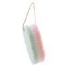 EDWOL Bath Sponge for Women, Men, Kids Sponge Loofah Body Scrubber Shower Sponge 3 Layer Shower Pouf Cleaning Loofahs Sponge for Shower Exfoliating,Green and White Powder view 4