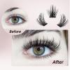 Higu clace Lash-Clusters-Kit,144Pcs D Curl Wispy Lash Clusters,8-16mm Natural Lash-Extension-Kit,with Lash Bond and Seal, Eyelash Tweezers(R-08) view 3