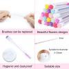 20Pcs Mascara Wands Tube Set SenRocc Reusable Lash Spoolies Rose Flower Tube Eyelash Brush Tubes Spoolies Lash Extension Brushes Applicators Makeup Tools (R-L-MIX) view 2