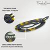 French Amie Oval Cut Out Small 2.5 Celluloid French Hair Slides Clips for Women Tige Boule Metal Free Clasp Handmade Girls Side Slide-in Barrette Clip Women Hair Accessories Strong Hold No Slip Grip view 3