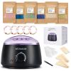 NEOMANN Waxer II Deluxe Waxing Kit for Women and Men Non-Sticky, Teflon-Coated - Wax Warmer for Hair Removal incl. 600g Wax Beads, 30 Spatulas view 1