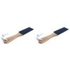minkissy 2pcs Wooden Handle Foot File Double-Sided Callus Remover Shower Foot Scrubber view 1