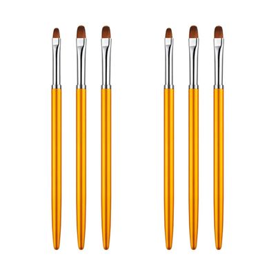 FRCOLOR 6pcs Nail Art Brush Round Head Pen Brush Nail Dotting Painting Art Pen Manicure Accessories Decoration Tool