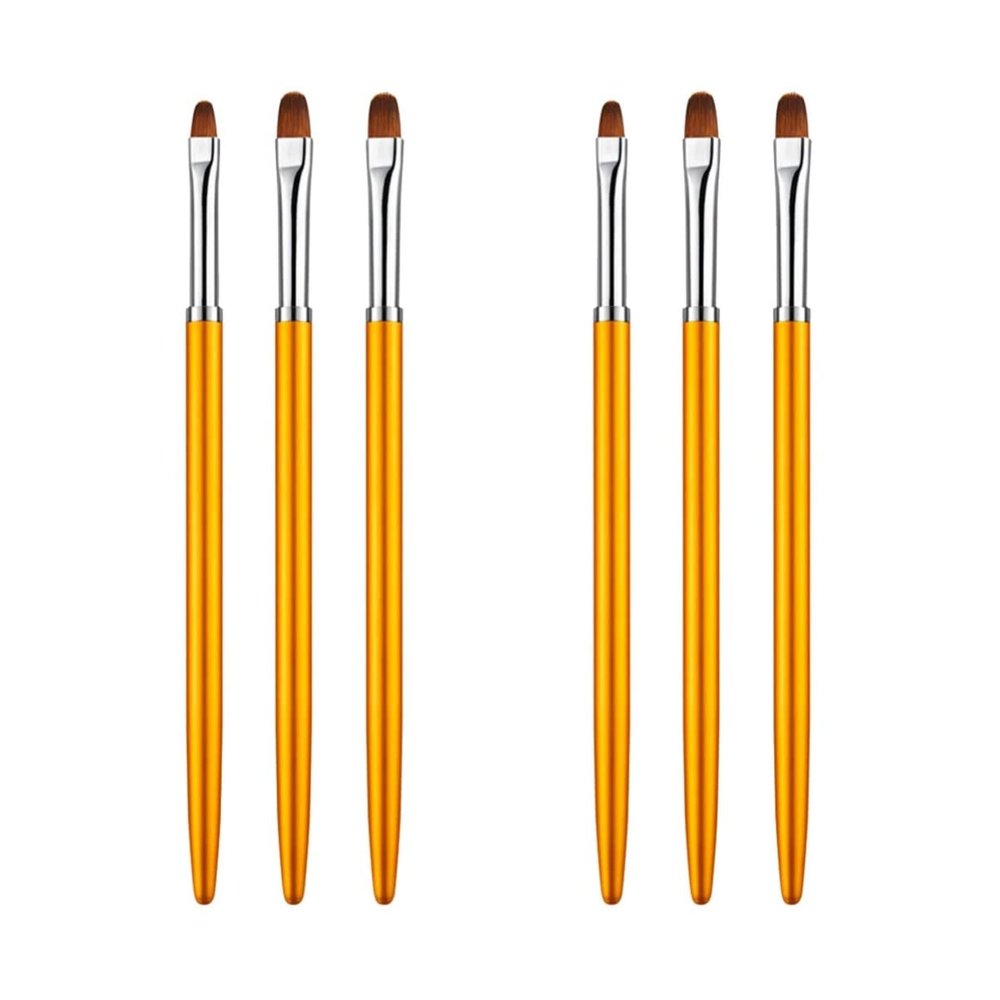 FRCOLOR 6pcs Nail Art Brush Round Head Pen Brush Nail Dotting Painting Art Pen Manicure Accessories Decoration Tool