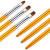 FRCOLOR 6pcs Nail Art Brush Round Head Pen Brush Nail Dotting Painting Art Pen Manicure Accessories Decoration Tool view 2