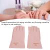 Dioche Anti Gloves for Gel Nail Lamp Manicure Gloves Stretchy Breathable Fingerless Fiber Cotton Nail Lamp Gloves for Home Salon(Pale Pinkish Gray) view 3