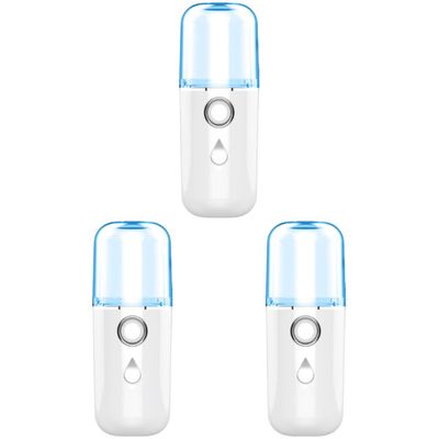 FRCOLOR 3pcs USB Charged Mini Handheld Facial Humidifier Portable Replenishment Instrument for Skin Hydration for Travel and Daily Random Style