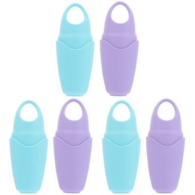 FRCOLOR 6pcs Silicone Face Massage Roller Portable Gel Ice Mold for Facial Care Eye Puffiness Relief Easy to Use Suitable for Tired Eyes and Dark Circles