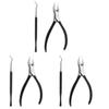 FRCOLOR 3sets Nail Clippers Set Stainless Steel Toenail Fingernail Cutters Portable Grooming Kit Manicure Set Cuticle Cutter view 1