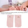 Dioche Anti Gloves for Gel Nail Lamp Manicure Gloves Stretchy Breathable Fingerless Fiber Cotton Nail Lamp Gloves for Home Salon() view 2