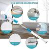 360 Shower Cleaning Brush,Electric Spin Scrubber, Cordless Floor Ceiling Scrubber, 3 Replaceable Brush Heads and 1 Hooks, Cleaning Brush Heads for Tile, Tub, Kitchen, Floor view 2