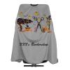 Custom Barbershop Cape Hairdresser Cape, Add Your Photo Text or Logo Personalized Barber Scissors Halloween Salon Cape for Men, Customized Hair Cutting Cape for Home Salon Barbershop view 1