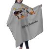 Custom Barbershop Cape Hairdresser Cape, Add Your Photo Text or Logo Personalized Barber Scissors Halloween Salon Cape for Men, Customized Hair Cutting Cape for Home Salon Barbershop view 2