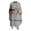 Custom Barbershop Cape Hairdresser Cape, Add Your Photo Text or Logo Personalized Barber Scissors Halloween Salon Cape for Men, Customized Hair Cutting Cape for Home Salon Barbershop view 3